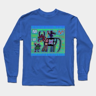 Save a Horse - Ride a Cowboy - Turquoise Long Sleeve T-Shirt